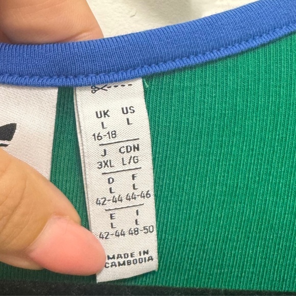 Adidas Ribbed Cropped 3/4 Sleeve Zip Up - Picture 2 of 4